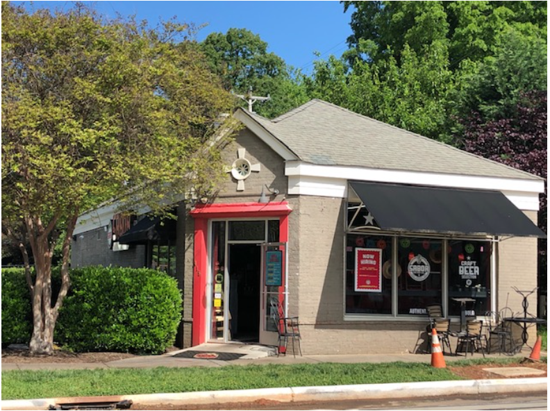Before zoning (introduced in Charlotte in 1947) sorted us out, there used to be neighborhood shops. Spoon's Pharmacy, opened in 1928, became beloved as Mrs. Spoon's Ice Cream run by the original owner’s widow. Years later in 2016 Dalton Espaillat from the Dominican Republic made it the very first store in his fast-growing Sabor chain of Latino streetfood eateries – Mexican tacos, South American empanadas, Venezuelan arepas….
