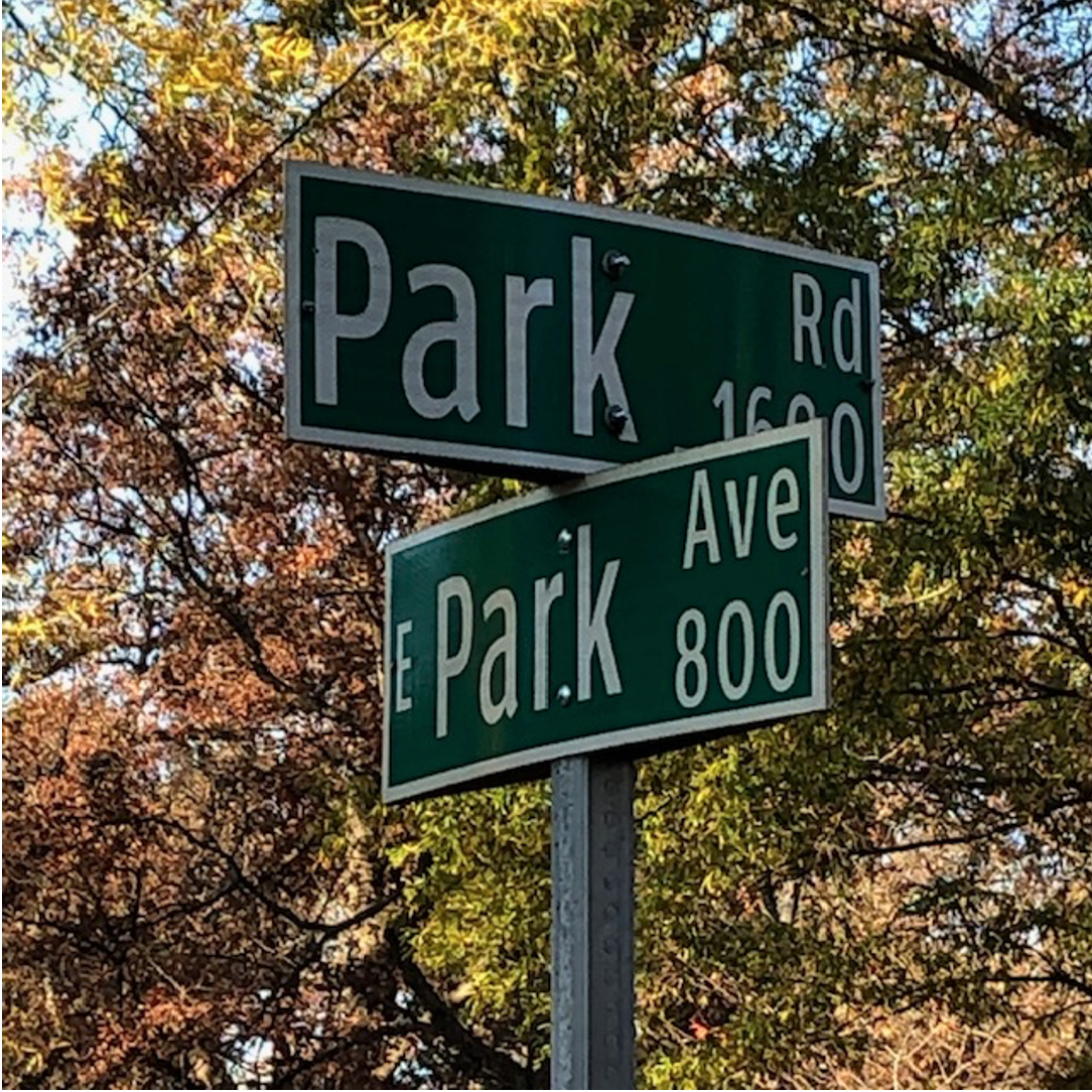 If you’ve ever driven on big Park Road through southeast Charlotte, you’ll be tickled to be here at its beginning – where it gets its name from Latta Park. 

The parkside street, Park Avenue, was part of the Olmsteds’ 1911 Dilworth plan, but not built until 1939 (along with Romany Road on the other side of Latta Park). Below is a June 4, 1939, Charlotte Observer ad. I think the lower left photo was snapped where Park Avenue meets  Dilworth Road. Do you agree?